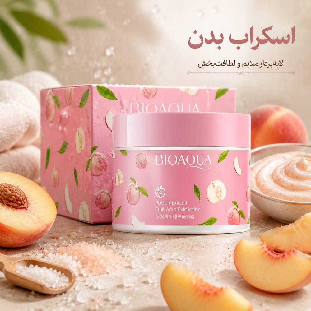 اسکراب بدن لایه بردار ملایم هلو